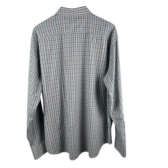 Peter Millar Summer Comfort Shirt XL Colorful Plaid Performance Golf Casual‎ - Picture 5 of 5